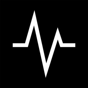 veinwork logo symbol black and white heartbeat